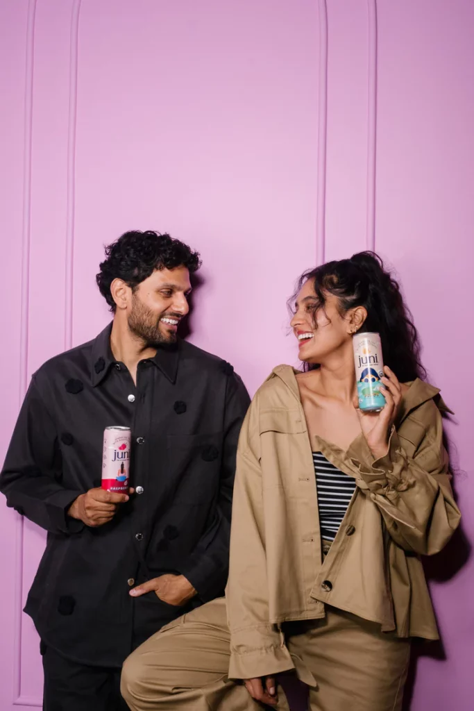 juni sparkling adaptogen tea jay shetty radhi shetty